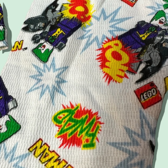 Toddler Lego Batman Joker Pow! Two Piece Long Sleeve Pajama Set Size 2T - Picture 5 of 7